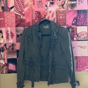 charlotte russe olive green jacket